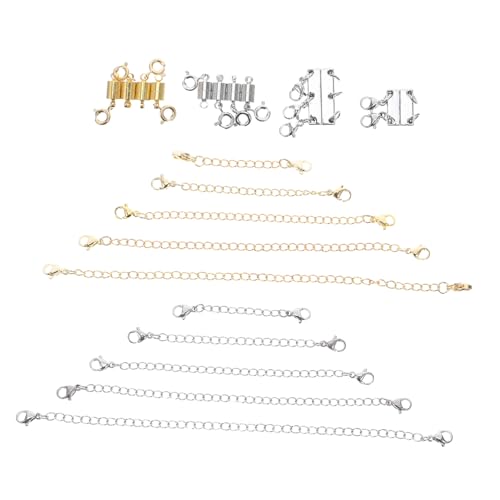 HOMSFOU Magnetischer Schmuckverschluss Edelstahl Sichere Magnetische Kettenverschlüsse für Halsketten Armbänder Fußkettchen Zylindrischer Magnetverschluss mit Lobster Konvertern Einfaches HOMSFOU Magnetischer Schmuckverschluss Edelstahl Sichere Magnetische Kettenverschlüsse für Halsketten Armbänder Fußkettchen Zylindrischer Magnetverschluss mit Lobster Konvertern Einfaches von HOMSFOU