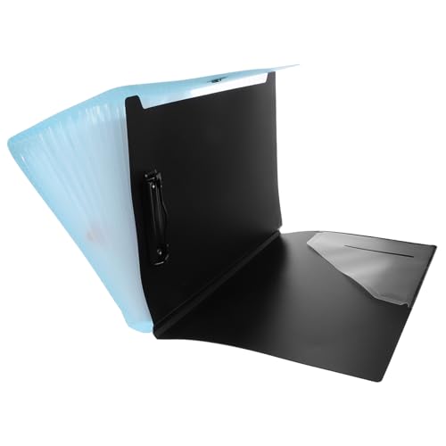 HOMSFOU Mappe Dateiorganisator Veranstalter Akkordeon Aktenkästen Organisator aus Papier tragbar Dokumenten-Organizer-Ordner Dokumentenorganisator Papierkram-Ordner Dokumentinhaber Blau von HOMSFOU