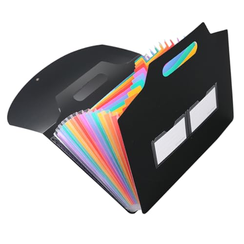 HOMSFOU Mappe Ordner-Organizer dokumentieren Tasche erweiterbar Pukka falten Organizer für Office-Dokumente Tragbare Akkordeon-Dateiorganisatoren Organisationsordner Black HOMSFOU Mappe Ordner-Organizer dokumentieren Tasche erweiterbar Pukka falten Organizer für Office-Dokumente Tragbare Akkordeon-Dateiorganisatoren Organisationsordner Black von HOMSFOU