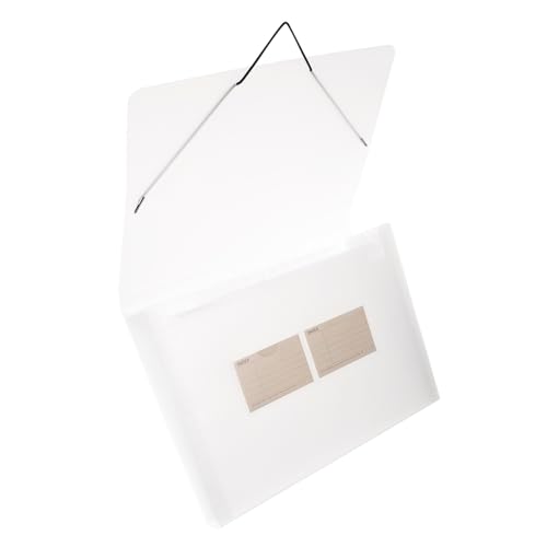 HOMSFOU Mehrschichtiger Hängeordner Aktenordner aus Kunststoff Faltbarer Accordion File Organizer für Quittungen Rechnungen Banknoten Strapazierfähiger Verformbarer Dokumentenhalter für von HOMSFOU