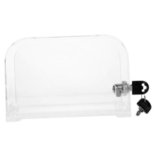 HOMSFOU Meinungsstimmabschied Visitenkarteninhaber Spendenboxen Für Fundraising Aufbewahrungsbox Für Karten Kartenspeicher Handelskarteninhaber Inhaber Von Bürokarten Acryl Transparent von HOMSFOU