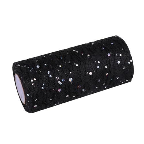 HOMSFOU Mesh-Rolle Spitze Tüll Geschenkbänder Hochzeitsdekor die Röcke Braut als Dekoration Stoff Tisch Ballettröckchen Partyzubehör Tüll für Geschenkverpackung Tüll zur Dekoration Schwarz HOMSFOU Mesh-Rolle Spitze Tüll Geschenkbänder Hochzeitsdekor die Röcke Braut als Dekoration Stoff Tisch Ballettröckchen Partyzubehör Tüll für Geschenkverpackung Tüll zur Dekoration Schwarz von HOMSFOU
