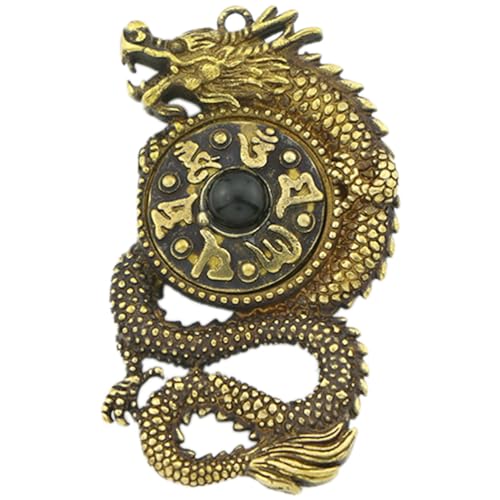 HOMSFOU Messing-Drachen-Charms Antike Chinesische Feng-Shui-Drachen-Anhänger Reichtum Wohlstand Hängende Verzierung Amulett Schmuckherstellung Charms Für DIY-Armband Halskette HOMSFOU Messing-Drachen-Charms Antike Chinesische Feng-Shui-Drachen-Anhänger Reichtum Wohlstand Hängende Verzierung Amulett Schmuckherstellung Charms Für DIY-Armband Halskette von HOMSFOU