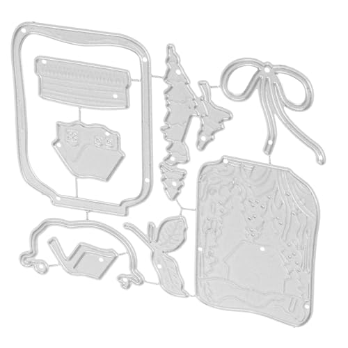 HOMSFOU Metal Cutting für Kartenherstellung Diy Prägeschablone Vielseitige Stanzform für Scrapbooking Langlebig und Robust für Kreative Bastelprojekte von HOMSFOU