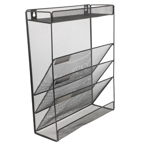 HOMSFOU Metall Wandregal Für Büro Mesh Wanddateihalter Mit Mehreren Fächern Für Zeitschriften Und Dokumente Platzsparender Organizer Für Zuhause Und Schule HOMSFOU Metall Wandregal Für Büro Mesh Wanddateihalter Mit Mehreren Fächern Für Zeitschriften Und Dokumente Platzsparender Organizer Für Zuhause Und Schule von HOMSFOU