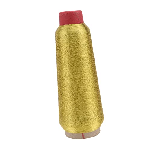 HOMSFOU Metallic Maschinenstickgarn Yards Spule Gold Robuster Nähfaden für Projekte Quilten und Dekoration mit Hoher Festigkeit und Glänzender Farbe HOMSFOU Metallic Maschinenstickgarn Yards Spule Gold Robuster Nähfaden für Projekte Quilten und Dekoration mit Hoher Festigkeit und Glänzender Farbe von HOMSFOU