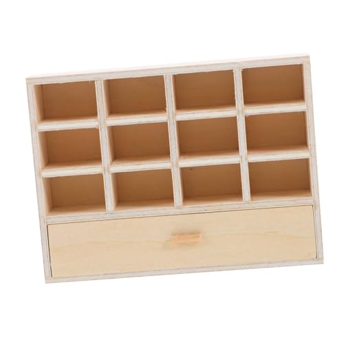 HOMSFOU Mini Schrank für Puppenhaus Unbehandeltes Holz Fach Schubladen Organizer Platzsparendes Miniaturmöbel für DIY Projekte und Rollenspiel Szenen Charmante Dekoration HOMSFOU Mini Schrank für Puppenhaus Unbehandeltes Holz Fach Schubladen Organizer Platzsparendes Miniaturmöbel für DIY Projekte und Rollenspiel Szenen Charmante Dekoration von HOMSFOU