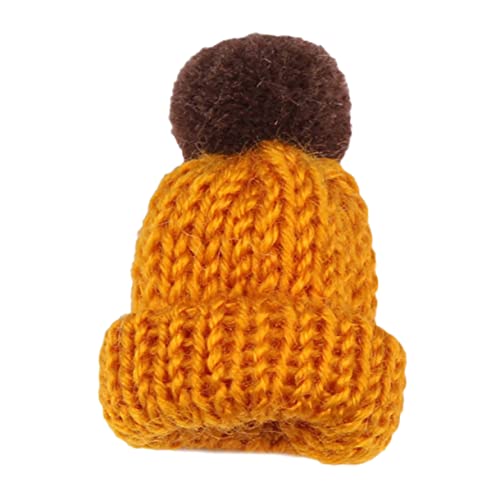 HOMSFOU Mini Strickmützen Fingerhüte Zufällige Farben Kreative Deko für Handys Broschen Schmuck Interaktives Bastelspielzeug Zufällige Farbe von HOMSFOU