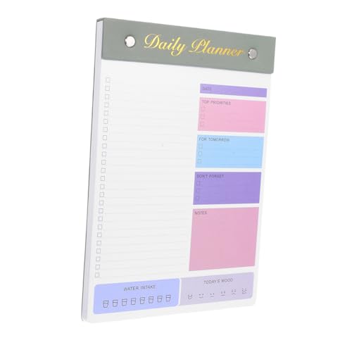 HOMSFOU Minimalistischer Tagesplaner Notizblock Groß Windspielgrün Undatiert Robustes Papier Reißbar Großzügiger Schreibbereich für Tägliche Aufgabenverwaltung To Do Listen für Büro und HOMSFOU Minimalistischer Tagesplaner Notizblock Groß Windspielgrün Undatiert Robustes Papier Reißbar Großzügiger Schreibbereich für Tägliche Aufgabenverwaltung To Do Listen für Büro und von HOMSFOU