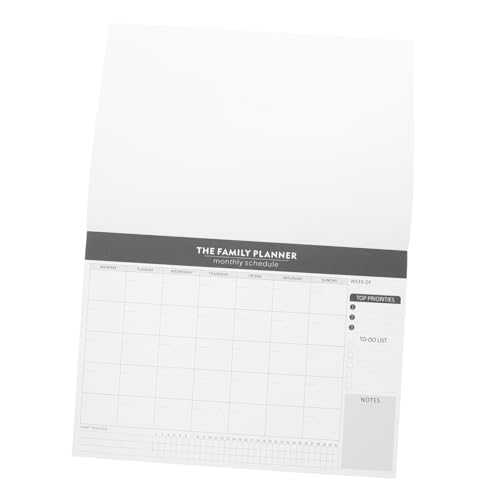 HOMSFOU Monatsplan-notizblock Zeitplan Monatlich Aufgabe Täglicher Planungsrestrang Checklistenplaner Für Lehrer Wöchentlich Monatsplaner Für Studenten Tracker Black Papier von HOMSFOU