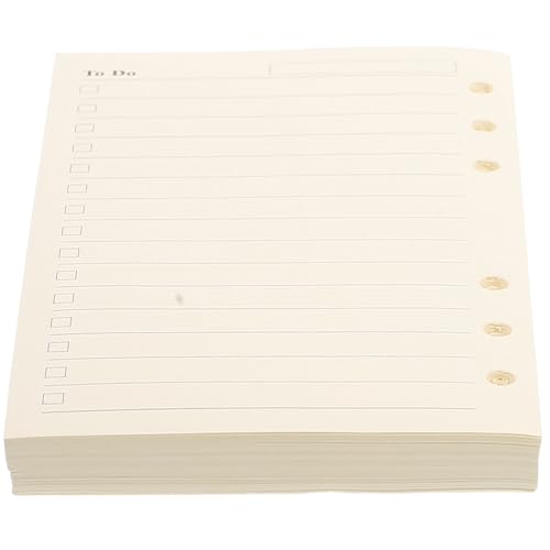 HOMSFOU Nachfüllpapier Professionelles Liniertes für Ringbuch Austauschbare Flexibles Notizbuchzubehör für Schule und Büro von HOMSFOU