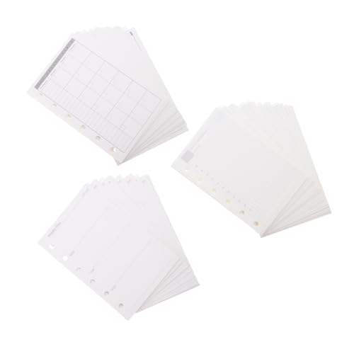 HOMSFOU Nachfüllpapier Tages- Wochen Monatsplaner Einlagen Kompatibel mit Standard Ringbüchern Dickes Papier Platzsparend und Reisefreundlich für Notizbuch Planer Journal von HOMSFOU