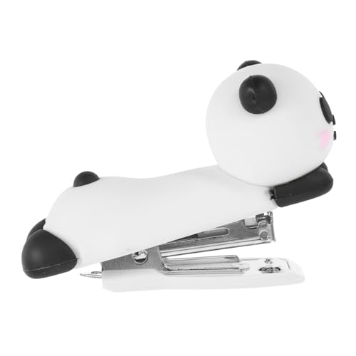 HOMSFOU Neuheit Hefter Mini-tischhefter Lustiger Hefter Kleiner Hefter Mini Panda-schreibtischzubehör Hefter Klein Tierhefter Hefter Süß Panda-schulmaterial Weiches Gummi von HOMSFOU