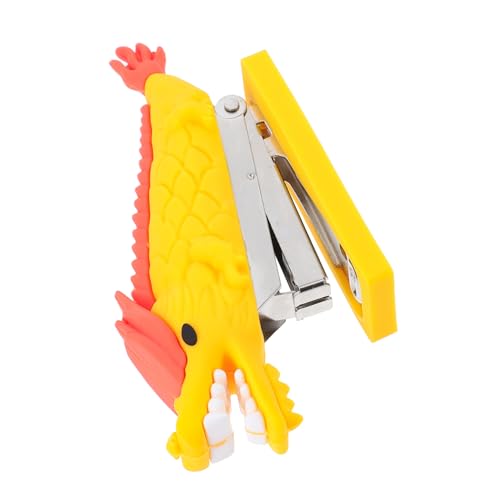HOMSFOU Niedlicher Mini Hefter Drachenkopf Design Moderner Schreibtischhefter aus Leichtem Material und Tragbar Büro Accessoire für Kreative Aufgaben von HOMSFOU