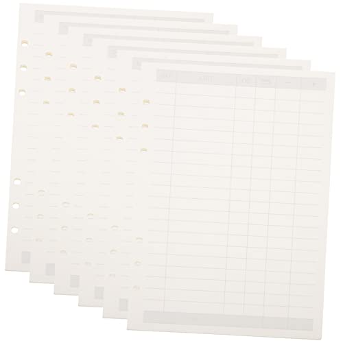 HOMSFOU Notizbuch Nachfüllpapier Liniert Ringbuch Einlagen Schreibpapier für Schule Büro Tagebuch Malerei Glattes Langlebiges Papier für Flüssiges Schreiben und Vielseitige Nutzung von HOMSFOU