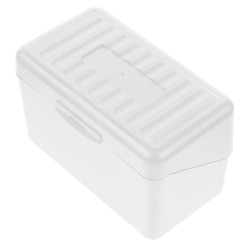 HOMSFOU Notizenbox klebrig Schreibtischorganisation sehen Spender Karte Büro Gruß Hinweis -Pad -Halter Notizblock-Organizer stationärer Organizer Vertikaler Notizhalter Memohalter pp Weiß von HOMSFOU