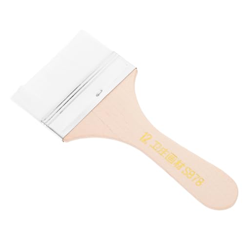 HOMSFOU Ölfarben Pinsel Weißer Nylon Flachpinsel Leicht Kompakt Für Gouache Wandmalerei Malzubehör Für Anfänger Künstler Kunststudenten HOMSFOU Ölfarben Pinsel Weißer Nylon Flachpinsel Leicht Kompakt Für Gouache Wandmalerei Malzubehör Für Anfänger Künstler Kunststudenten von HOMSFOU