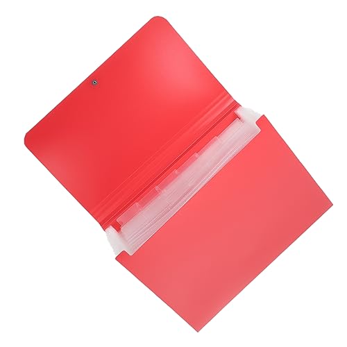HOMSFOU Ordner Informationsbeutel Farbe Organisieren Papier Dateiorganisator Archiv Büro Bunt Rechnung Multi Falten Quittungshalter-organisator Mehrfarbig Veranstalter Aktentasche Plastik von HOMSFOU