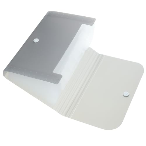 HOMSFOU Ordner Informationsbeutel Mit Deckel Office-datei-organizer Organisator Der Ablage Dateiorganisator Datei-organizer Mit Großer Kapazität Akkordeondatei Grey Plastik von HOMSFOU