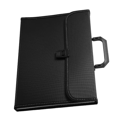 HOMSFOU Ordner Organtasche aktenordner dokumentenmappe Schwarz Dateiorganizer Aktentasche für Dokumente expandieren Akkordeonordner aus Kunststoff Ticket-Stub-Organisator Plastik Black HOMSFOU Ordner Organtasche aktenordner dokumentenmappe Schwarz Dateiorganizer Aktentasche für Dokumente expandieren Akkordeonordner aus Kunststoff Ticket-Stub-Organisator Plastik Black von HOMSFOU