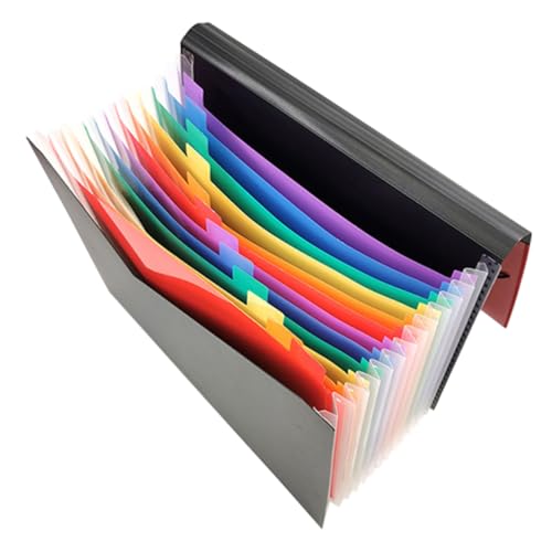 HOMSFOU Ordner Speicherpaket Veranstalter Mini Fall Bindemittel Organisator aus Papier Geldschein-Organizer mit Taschen Datei-Organizer mit großer Kapazität Dateitasche pp von HOMSFOU