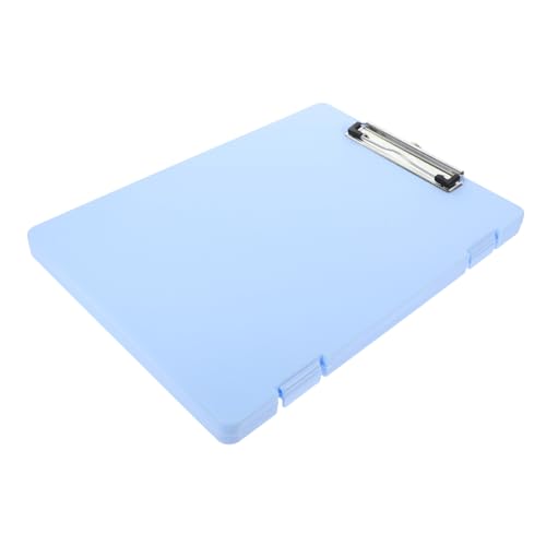 HOMSFOU Ordnerpad Dateiordner der Zwischenablage Schreiben von Support-Boards Bleistiftskizze Zwischenablage praktisches Akten-Klemmbrett Büro-Klemmbretter Metall Sky-blue von HOMSFOU