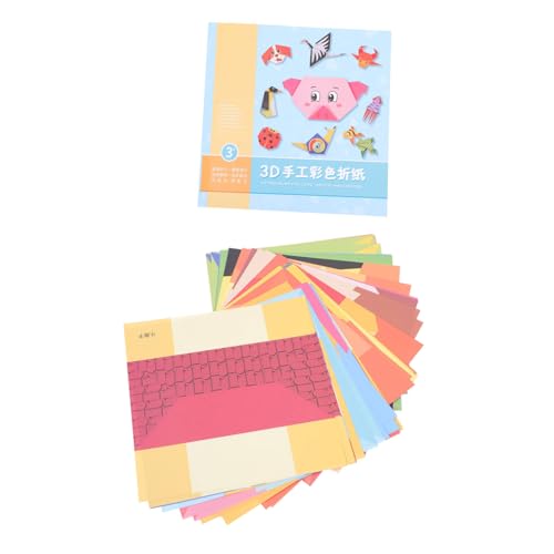 HOMSFOU Origami Papier für Bunte Bastelpapiere für Kreative Diy Projekte Pädagogisches Lernspielzeug für Jungen und Mädchen Fördert Fantasie und Formenverständnis von HOMSFOU