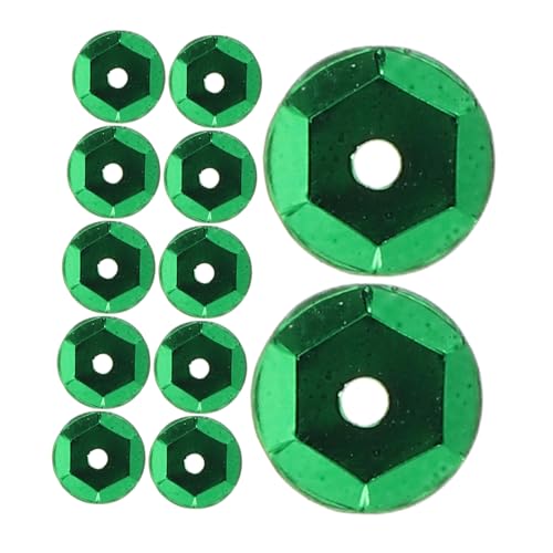 HOMSFOU Pailletten Patch Nähen Diy-material Kleidung Machen Kleiden Schüttgut Loch Tasche Runden Schmuck Diy -handwerk Lose Kreis Plastik Green von HOMSFOU