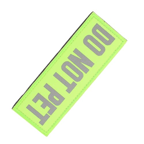 HOMSFOU Patches Für Hundegeschirre Aufnäher Für Hundegeschirr Hundegeschirranhänger Kleiner Diensthund-aufnäher Patches Für Weste Streicheln Sie Die Flecken Nicht Light Green Nylon von HOMSFOU