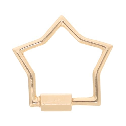 HOMSFOU Pentagramm-Anhänger Form sperren Verbinder abschließbar Halskette Schmuckschachtelverschluss Schmuck Karabiner Gliederverschluss für Schmuck Schmuckverschlüsse Zinklegierung Golden HOMSFOU Pentagramm-Anhänger Form sperren Verbinder abschließbar Halskette Schmuckschachtelverschluss Schmuck Karabiner Gliederverschluss für Schmuck Schmuckverschlüsse Zinklegierung Golden von HOMSFOU