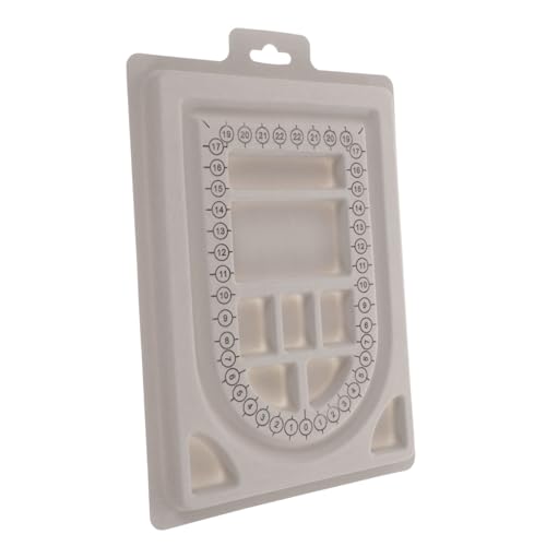 HOMSFOU Perlen Design Platte Flockmaterial Schmuck Gestaltungstool für Armbänder und Ketten DIY Bastelbrett mit Maßskala zum Arrangieren und Sortieren von Perlen von HOMSFOU