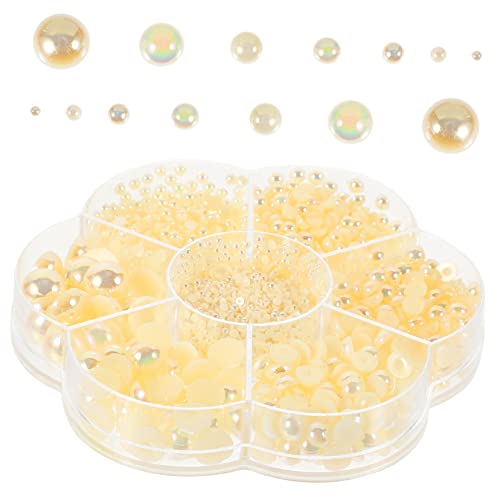 HOMSFOU Perlen Haarschmuck Perlen Dekoration Maniküre DIY Kopfschmuck Perlen Mit Flacher Rückseite DIY Kunst Flache Perlen DIY Kleidungszubehör DIY Anhänger Beige Abs HOMSFOU Perlen Haarschmuck Perlen Dekoration Maniküre DIY Kopfschmuck Perlen Mit Flacher Rückseite DIY Kunst Flache Perlen DIY Kleidungszubehör DIY Anhänger Beige Abs von HOMSFOU
