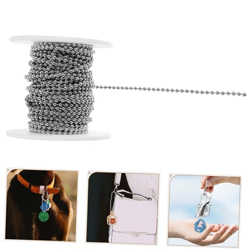 HOMSFOU Perlenkette aus Herstellung Messgerät Ball klobig rostfrei Kugelketten schmuck Perlenkette aus Metall Kugelkette aus Kugelkette aus Metall HOMSFOU Perlenkette aus Herstellung Messgerät Ball klobig rostfrei Kugelketten schmuck Perlenkette aus Metall Kugelkette aus Kugelkette aus Metall von HOMSFOU