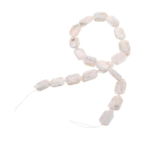 HOMSFOU Perlenschnur Barocke Süßwasserperlen Unregelmäßige Flache Spacer Perlen für Diy Schmuckherstellung Einzigartige Ohranhänger Halskette Armband Accessoires von HOMSFOU