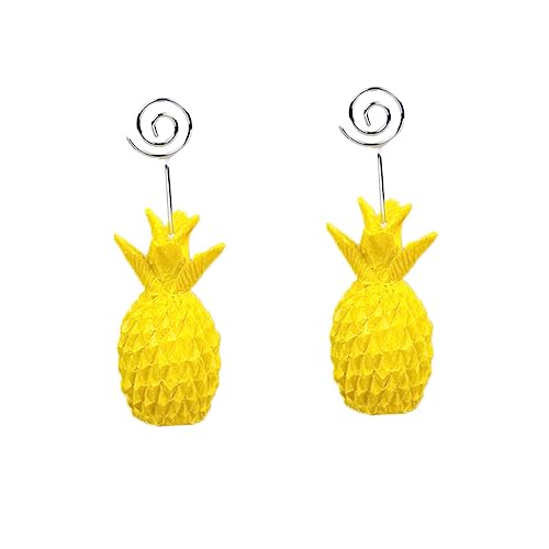 HOMSFOU Pineapple Förmiger Memo Halter aus Metall Tischkartenhalter für Hochzeiten Geburtstage Tischdekoration Gelb Stabil und Wiederverwendbar HOMSFOU Pineapple Förmiger Memo Halter aus Metall Tischkartenhalter für Hochzeiten Geburtstage Tischdekoration Gelb Stabil und Wiederverwendbar von HOMSFOU