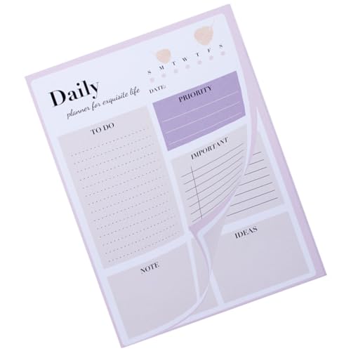 HOMSFOU Planer Notizblock Multi Funktions Memo Pad Tragbares Notizbuch für Schule und Büro Zeitmanagement und Organisation für Schüler Lehrer und Büroangestellte HOMSFOU Planer Notizblock Multi Funktions Memo Pad Tragbares Notizbuch für Schule und Büro Zeitmanagement und Organisation für Schüler Lehrer und Büroangestellte von HOMSFOU