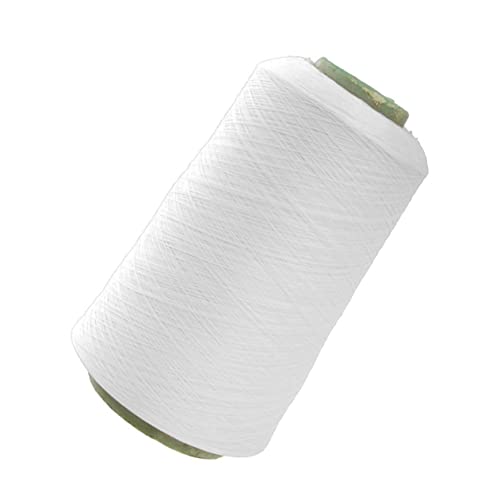 HOMSFOU Polyester Nähgarn Spule Weiß Robustes Overlocking Garn für Nähmaschine für Kunsthandwerk Maschinenstickerei und Professionelles Nähen von HOMSFOU