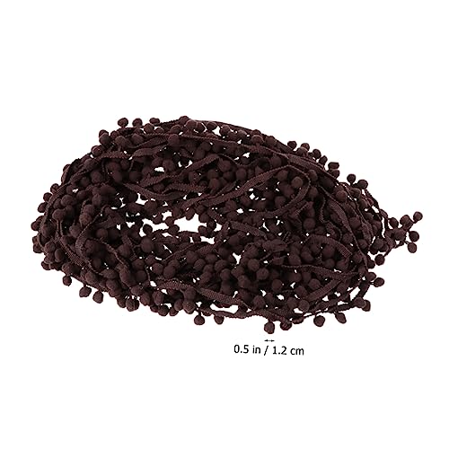 HOMSFOU Pompom-Spitze Mini Schnürsenkel Fransenspitze Kleidung für Quaste Spitze Stoff Vorhang Pompons zum Nähen Poms Ballfransenbesatz Quastenkugelbesatz Kugel trimmen ball trimmen Kaffee HOMSFOU Pompom-Spitze Mini Schnürsenkel Fransenspitze Kleidung für Quaste Spitze Stoff Vorhang Pompons zum Nähen Poms Ballfransenbesatz Quastenkugelbesatz Kugel trimmen ball trimmen Kaffee von HOMSFOU