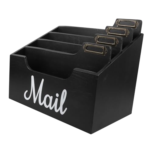 HOMSFOU Postsortierer aus Holz Schlüssel Postfach am Schreibtisch Briefhalter für den Schreibtisch groß Papier büro organizer stifthalter Schreibtisch Organizer Magazin-Wandhalter Black HOMSFOU Postsortierer aus Holz Schlüssel Postfach am Schreibtisch Briefhalter für den Schreibtisch groß Papier büro organizer stifthalter Schreibtisch Organizer Magazin-Wandhalter Black von HOMSFOU