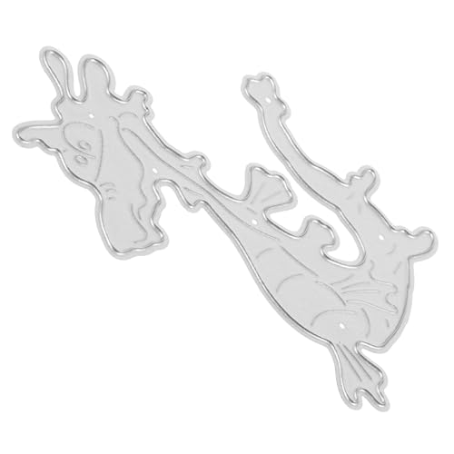 HOMSFOU Prägestempel aus Metall Drachen-Stanzformen geformt Schneiden sterben Herstellung Rahmen Metallstanzungen Zubehör basteln Scrapbooking stirbt Vorlage stirbt Kohlenstoffstahl Silber von HOMSFOU