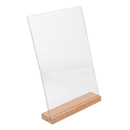 HOMSFOU Präsentationsständer Aus Acryl Für Stand Staffelei Tisch Zeichen Inhaber Anzeige Willkommen Gestell Fotoständer Aus Acryl Acrylschild Mit Ständer Menü -board Holz Transparent HOMSFOU Präsentationsständer Aus Acryl Für Stand Staffelei Tisch Zeichen Inhaber Anzeige Willkommen Gestell Fotoständer Aus Acryl Acrylschild Mit Ständer Menü -board Holz Transparent von HOMSFOU