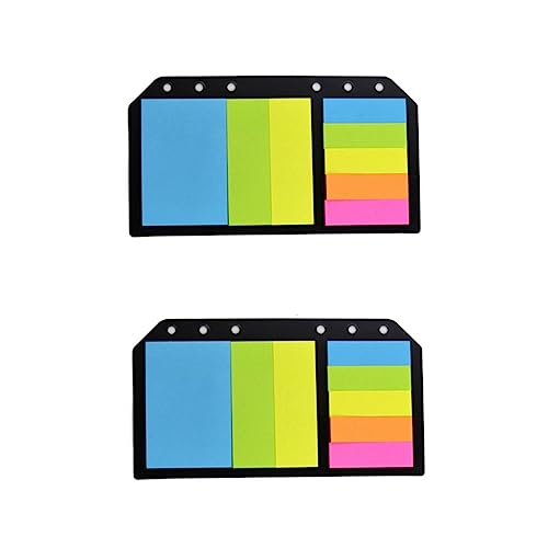 HOMSFOU Praktische Haftnotizen Bücher mit Sticky Tabs für Schule Büro und Haushalt Multifunktionale Seitenmarker für Notizen Memos und von HOMSFOU