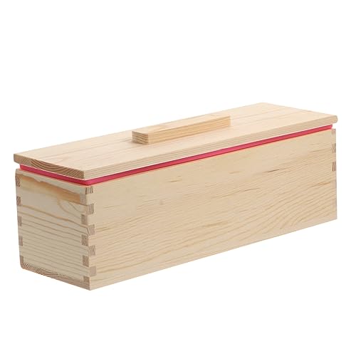 HOMSFOU Praktische Seifenform Holz mit Abnehmbarem Deckel Multifunktionale Diy Seifenform für Handgemachte Seifen für Familien und Bastelfreunde Rosa von HOMSFOU
