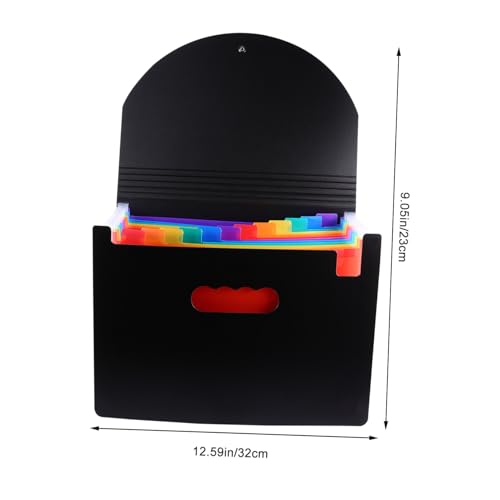 HOMSFOU Praktischer Dokumentenordner aus Robustem mit Deckel Farbiger Regenbogen fächermappe für Büro und Schule Große Kapazität zur Papierorganisation und Aufbewahrung HOMSFOU Praktischer Dokumentenordner aus Robustem mit Deckel Farbiger Regenbogen fächermappe für Büro und Schule Große Kapazität zur Papierorganisation und Aufbewahrung von HOMSFOU