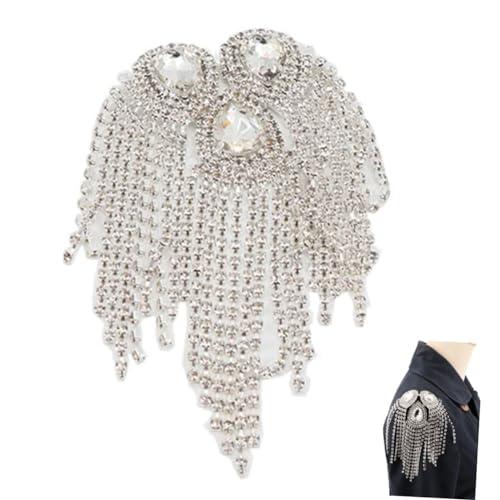 HOMSFOU Quaste Schulterapplikation Accessoire für Frauen Schulterarmdekoration mit Strasssteinen Modisches Epaulet für Besondere Anlässe HOMSFOU Quaste Schulterapplikation Accessoire für Frauen Schulterarmdekoration mit Strasssteinen Modisches Epaulet für Besondere Anlässe von HOMSFOU
