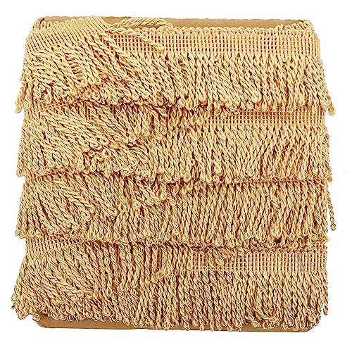 HOMSFOU Quastensofa Fransen Dekorative Quaste Randverkleidung für Vorhänge DIY Projekte Vielseitig Einsetzbar für Kissen Kleidung und Wohnaccessoires von HOMSFOU
