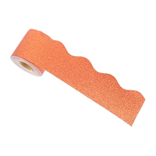 HOMSFOU Rand Dekorative Aufkleber Pinnwand Dekorationen Aufkleber Für Den Rand Des Klassenzimmers Glitzer-bulletin-rand Glitzerband Zum Basteln Glitzer-pinnwandränder Light Brown Papier HOMSFOU Rand Dekorative Aufkleber Pinnwand Dekorationen Aufkleber Für Den Rand Des Klassenzimmers Glitzer-bulletin-rand Glitzerband Zum Basteln Glitzer-pinnwandränder Light Brown Papier von HOMSFOU