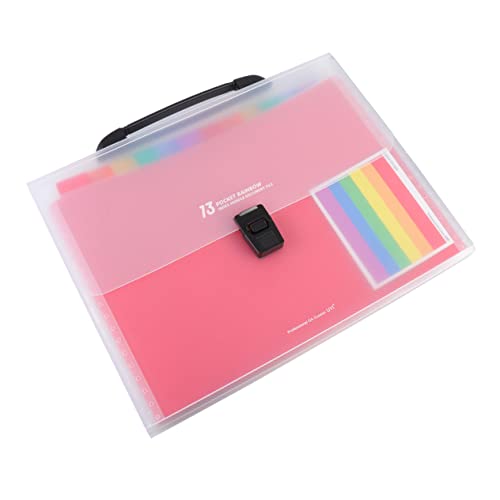 HOMSFOU Regenbogen Erweiterbarer Ordner Multilayer Dokumententasche mit Fächern Tragbare Aktenmappe für Zuhause Büro und Schule HOMSFOU Regenbogen Erweiterbarer Ordner Multilayer Dokumententasche mit Fächern Tragbare Aktenmappe für Zuhause Büro und Schule von HOMSFOU