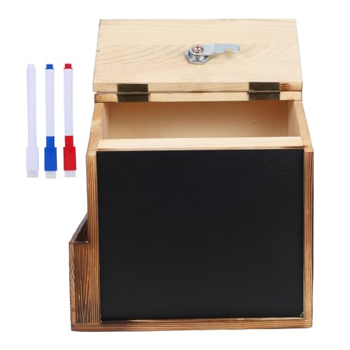 HOMSFOU Retro Briefkasten Aus Holz Wand Kummerkasten Wandmontage Briefkasten Spendenboxen Für Spendensammlungen Vorschlagsboxen Holz Wahlurnen Aus Holz Büro Briefkasten von HOMSFOU