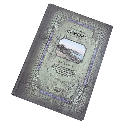 HOMSFOU Retro Europäisches Notizbuch Einfaches Notizheft für Schule Büro Tagebuch und Skizzenbuch mit Vintage und Vielseitigen Anwendungsmöglichkeiten von HOMSFOU